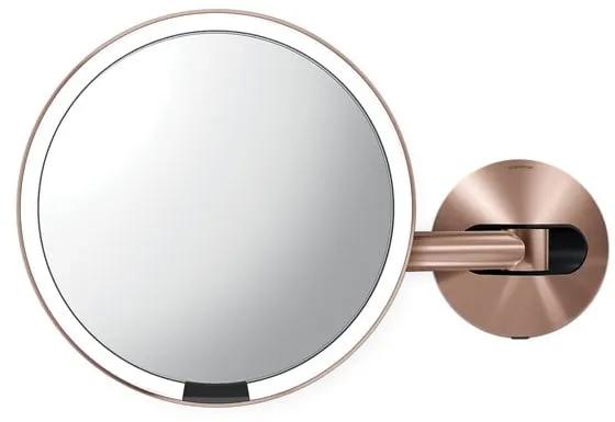 Simplehuman fastmontert veggmontert sensorspeil, rosegull